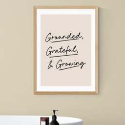 East End Prints Grounded, Grateful, & Growing Print - thumbnail 1