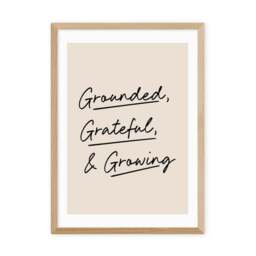 East End Prints Grounded, Grateful, & Growing Print - thumbnail 2