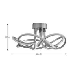 Margot Semi Flush LED Ceiling Light - thumbnail 5