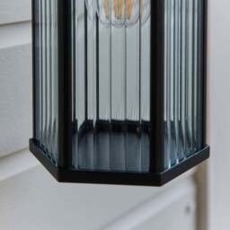 Hex Ribbed Indoor Outdoor Wall Light - thumbnail 2