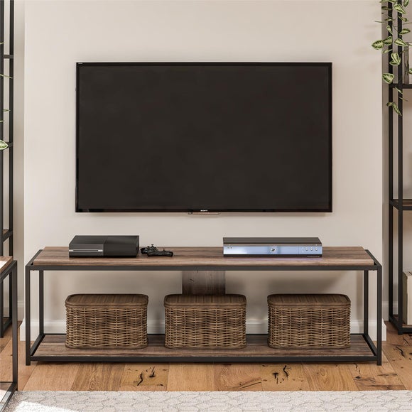 "Quincy TV Unit, Weathered Oak for TVs up to 67""" - image 1