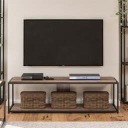 "Quincy TV Unit, Weathered Oak for TVs up to 67""" - thumbnail 1