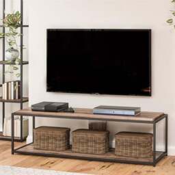 "Quincy TV Unit, Weathered Oak for TVs up to 67""" - thumbnail 4