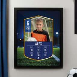 Personalised Photo Football Card Poster Frame - thumbnail 3