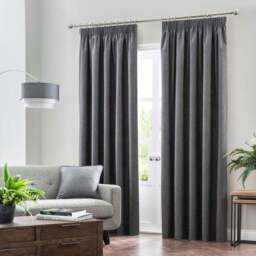 Luna Brushed Pencil Pleat Curtains (Blackout Available) - thumbnail 2