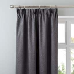 Luna Brushed Pencil Pleat Curtains (Blackout Available) - thumbnail 1