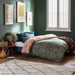 Furn. Luna Wood Duvet Cover and Pillowcase Set - thumbnail 3