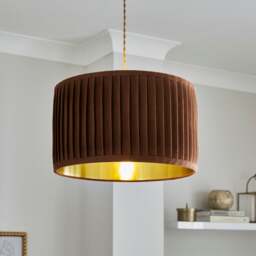 Sawyer Pleated Velvet Drum Lamp Shade