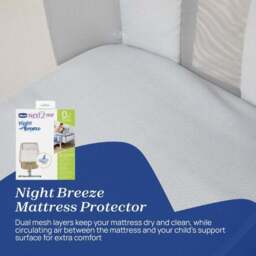 Chicco Next to Me Essential Crib with Mattress Topper and Sheets Bundle - thumbnail 5