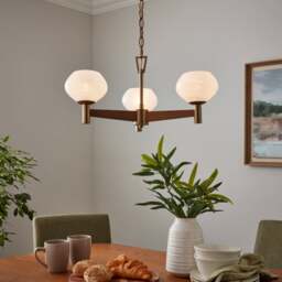 Hartford Alabaster 3 Light Semi Flush Ceiling Light - thumbnail 1