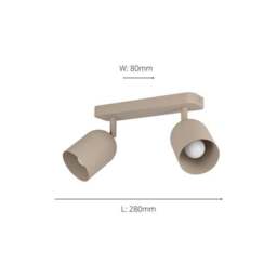 EGLO Tilston Minimalist Dual Ceiling Spotlight - thumbnail 4