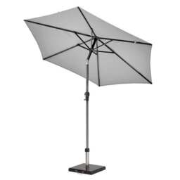 Riva 2.5m Round Parasol with Rome Polished Black Granite Base - thumbnail 3