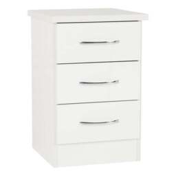 Nevada 3 Drawer Bedside Table - thumbnail 2