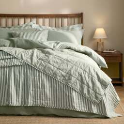 Yard Hebden Stripe 100% Cotton Bedspread - thumbnail 1
