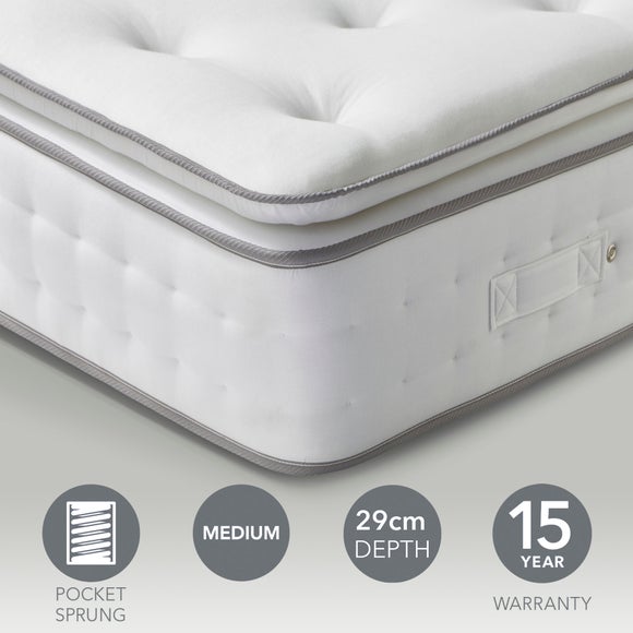Hotel 1200 Pocket Memory Foam Pillow Top Hybrid Mattress - image 1