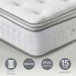 Hotel 1200 Pocket Memory Foam Pillow Top Hybrid Mattress