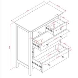 Lynton 5 Drawer Chest - thumbnail 6