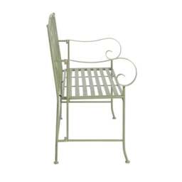 Rustic Leaf Metal Bench - thumbnail 6