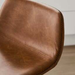 Jayden Height Adjustable Barstool, Faux Leather - thumbnail 3