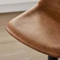 Jayden Height Adjustable Barstool, Faux Leather - thumbnail 4
