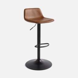 Jayden Height Adjustable Barstool, Faux Leather - thumbnail 6
