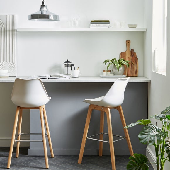 Erik Counter Height Bar Stool, White - image 1
