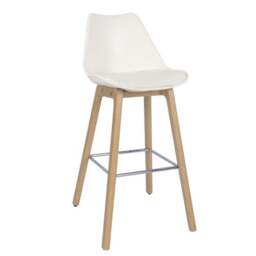 Erik Counter Height Bar Stool, White - thumbnail 3
