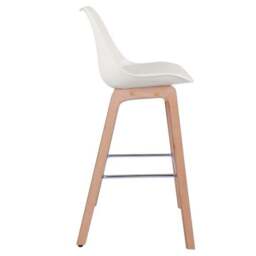 Erik Counter Height Bar Stool, White - thumbnail 4