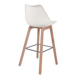Erik Counter Height Bar Stool, White - thumbnail 5
