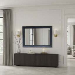 Yearn Diamont Framed Bevelled Rectangle Wall Mirror - thumbnail 3