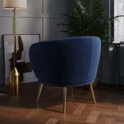 Bella Velvet Cocktail Chair - thumbnail 5