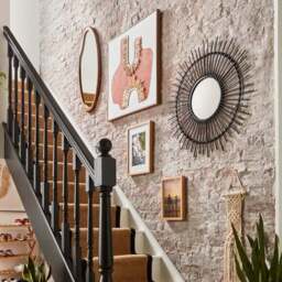 Pebble Wood Round Wall Mirror - thumbnail 5