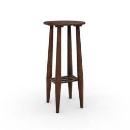 Haider Plinth Side Table, Acacia Wood - thumbnail 6