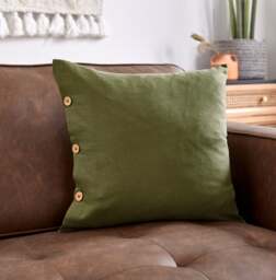 Cotton Linen Square Cushion Cover