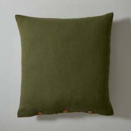 Cotton Linen Square Cushion Cover - thumbnail 3