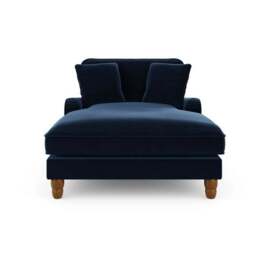 Beatrice Matte Velvet Snuggle Chaise - thumbnail 6