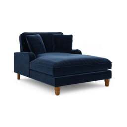 Beatrice Matte Velvet Snuggle Chaise - thumbnail 5