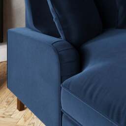 Beatrice Matte Velvet Snuggle Chaise - thumbnail 3