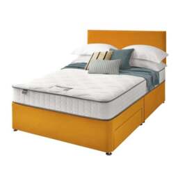 Silentnight Divan Bed With Velvet Paris Headboard and 800 Pocket Sprung Mattress - thumbnail 6