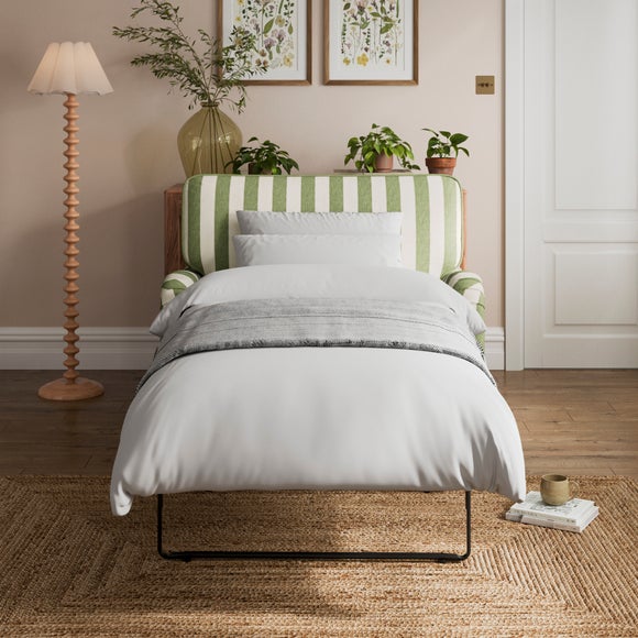 Beatrice II Woven Stripe Single Snuggle Sofa Bed - image 1