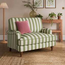 Beatrice II Woven Stripe Single Snuggle Sofa Bed - thumbnail 2