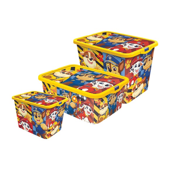 Paw Patrol Set of 3 Storage Boxes - image 1