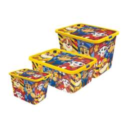 Paw Patrol Set of 3 Storage Boxes - thumbnail 1