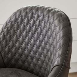 Hudson Bar Stool, Faux Leather - thumbnail 3