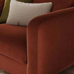 Luca Matte Soft Velvet Snuggle Chair - thumbnail 5