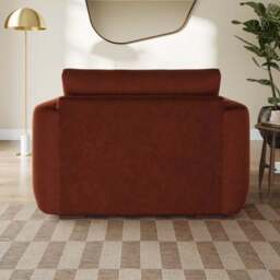 Luca Matte Soft Velvet Snuggle Chair - thumbnail 3