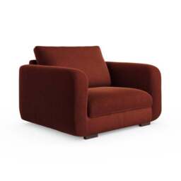 Luca Matte Soft Velvet Snuggle Chair - thumbnail 6