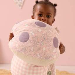 Tutti Bambini Tiny Tails Soft Muslin Mushroom Cushion - thumbnail 3
