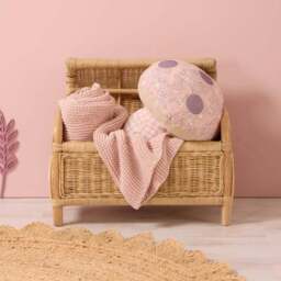 Tutti Bambini Tiny Tails Soft Muslin Mushroom Cushion - thumbnail 2