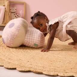 Tutti Bambini Tiny Tails Soft Muslin Mushroom Cushion - thumbnail 5